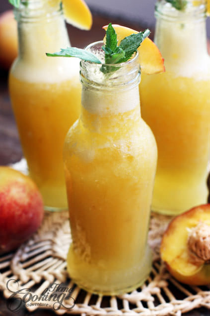 summer peach drink