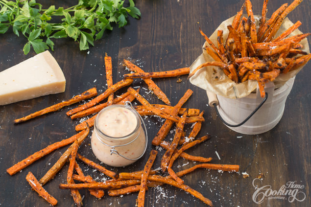 Baked Parmesan Sweet Potato Fries