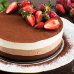 No-Bake Triple Chocolate Mousse Cake