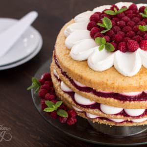 Raspberry Vanilla Cake