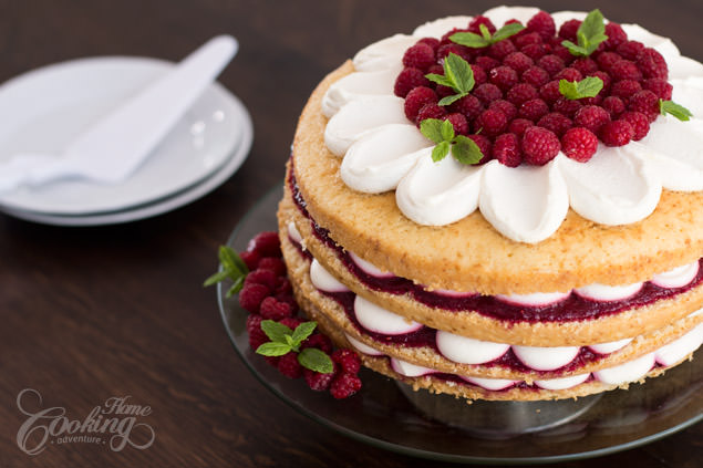 Raspberry Vanilla Cake