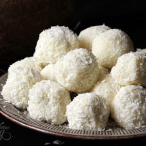 White Chocolate and Coconut Truffles