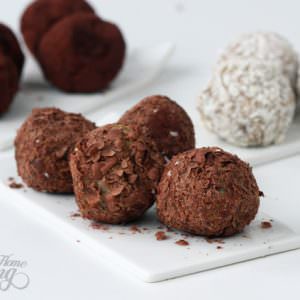 White Chocolate and Dried Fruit Truffles