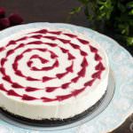 No-Bake White Chocolate Raspberry Cheesecake