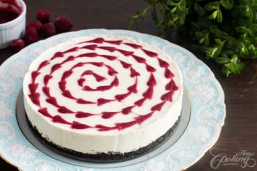 No-Bake White Chocolate Raspberry Cheesecake