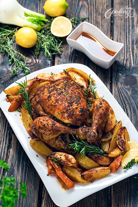 Whole Roasted Chicken Vertical