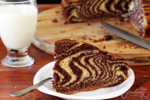 Chocolate stripes cake 