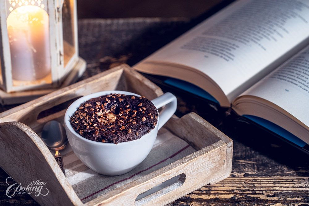 1 Minute - Chocolate Peanut Butter Mug Cake