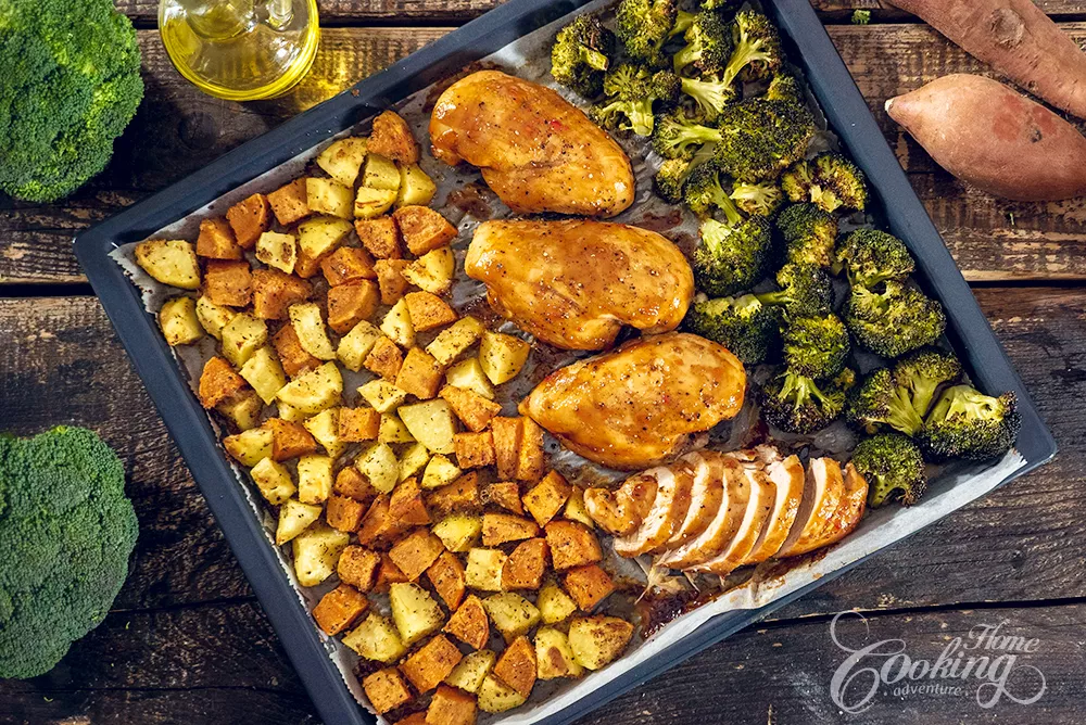 Sheet Pan BBQ Chicken and Roasted Veggies