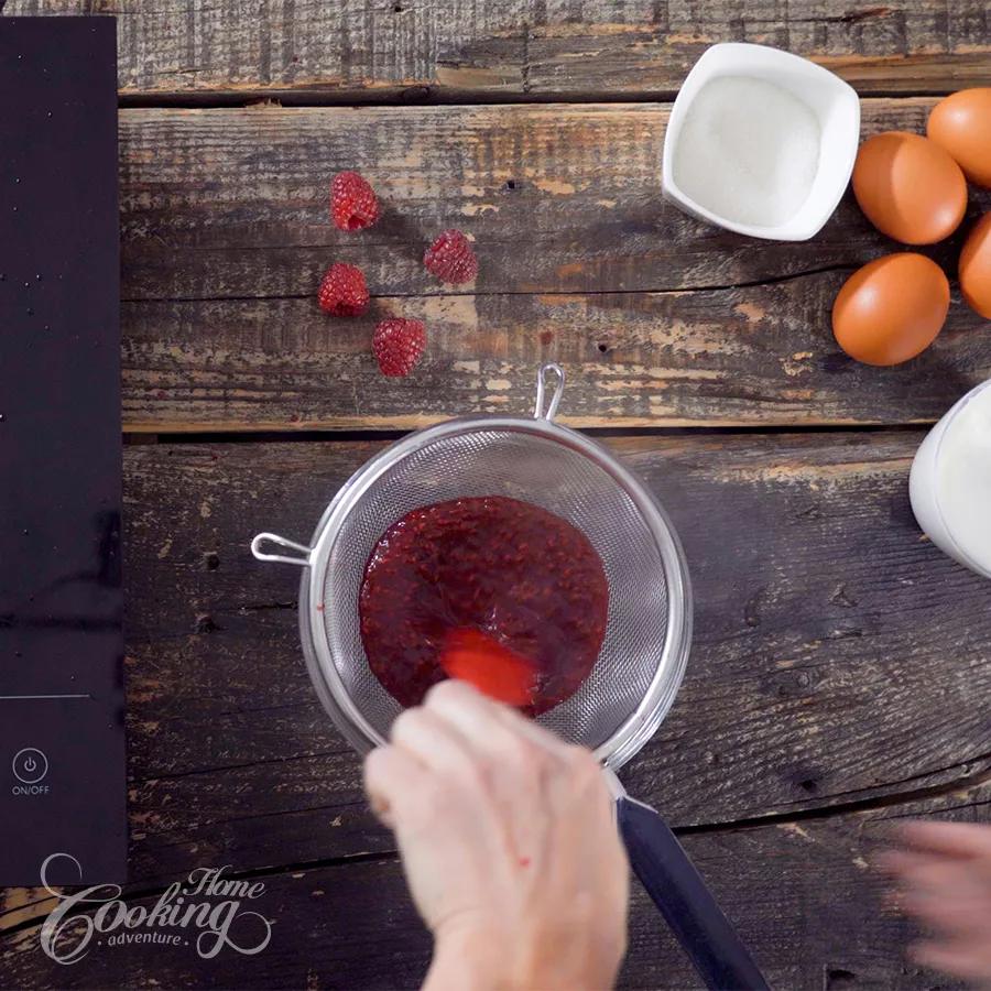 raspberry souffle - step5