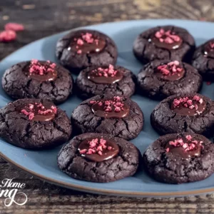 chocolate thumbprint cookies