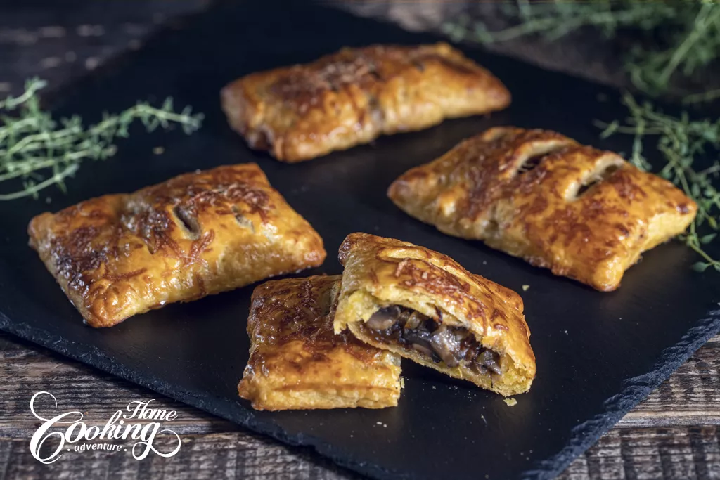 Caramelized Onion and Mushroom Puff Pastry Hand Pies