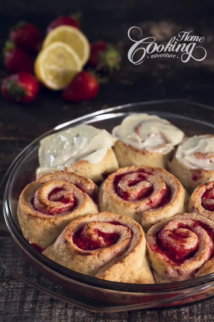 No Yeast Strawberry Rolls