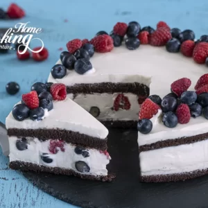 chocolate yogurt berry mousse cake