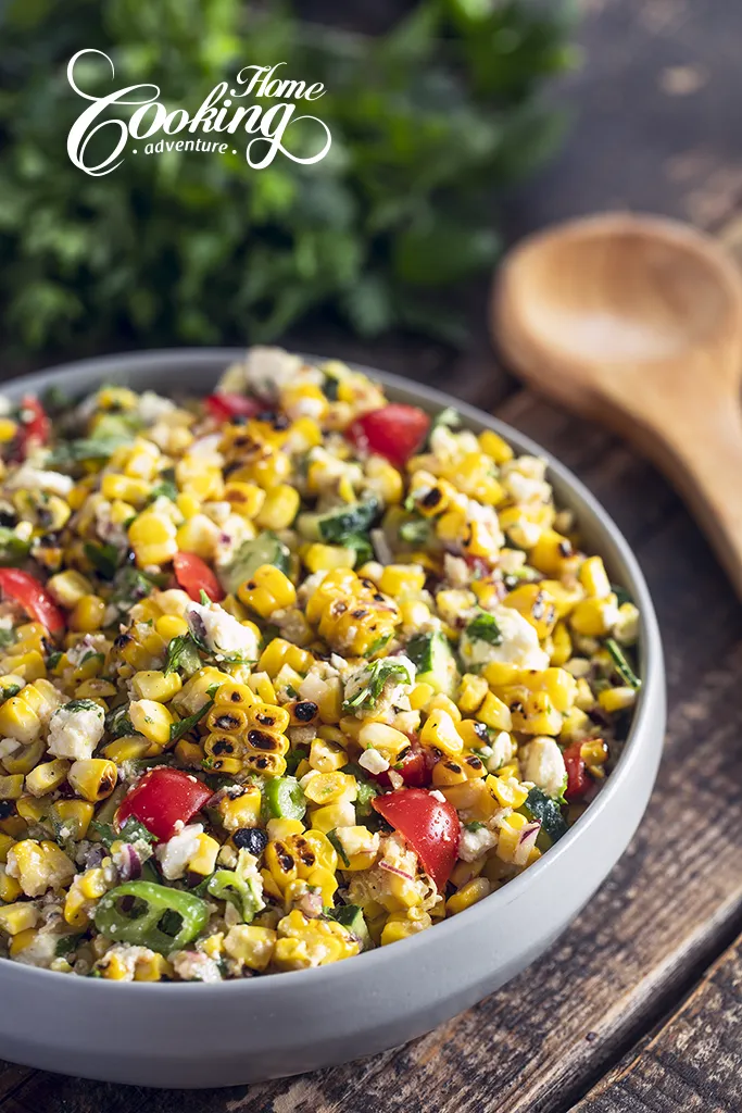 corn salad vertical