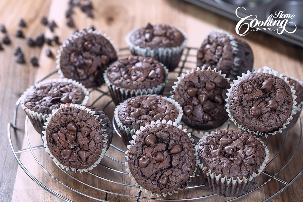 Double Chocolate Brownie Muffins