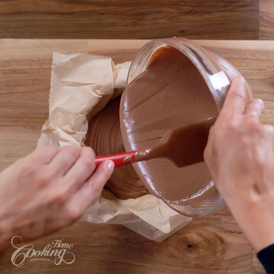 Chocolate Basque Burnt Cheesecake - step18