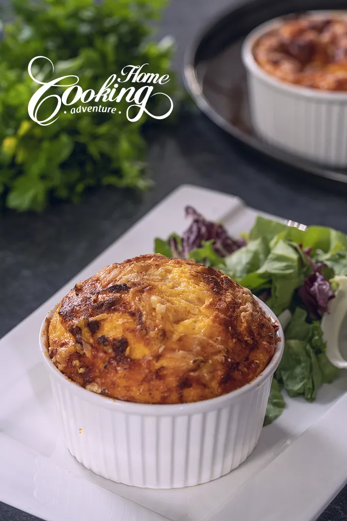 sweet potato soufflé with cheese 