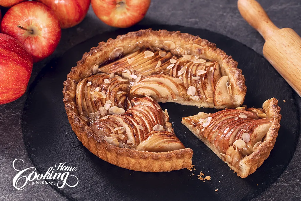 apple almond tart