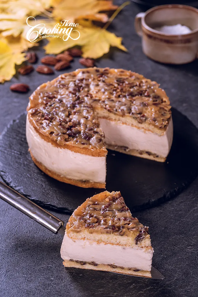 pecan caramel mousse cake