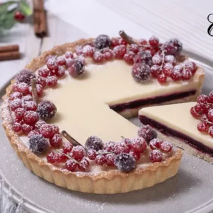 cranberry white chocolate tart