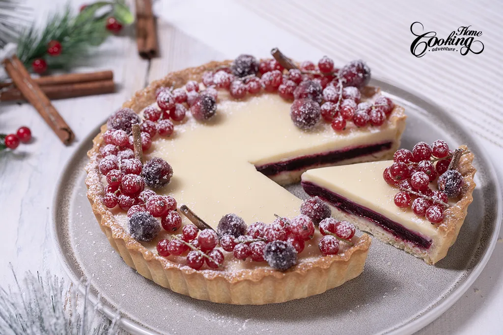 cranberry white chocolate tart