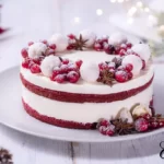 red velvet white chocolate cheesecake