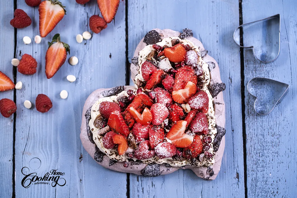 Chocolate Pavlova with Fresh Berries