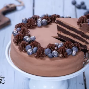 double chocolate layer cake