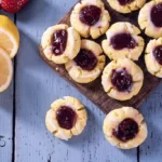 Strawberry Lemon Thumbprint Cookies