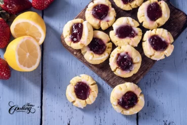 Strawberry Lemon Thumbprint Cookies