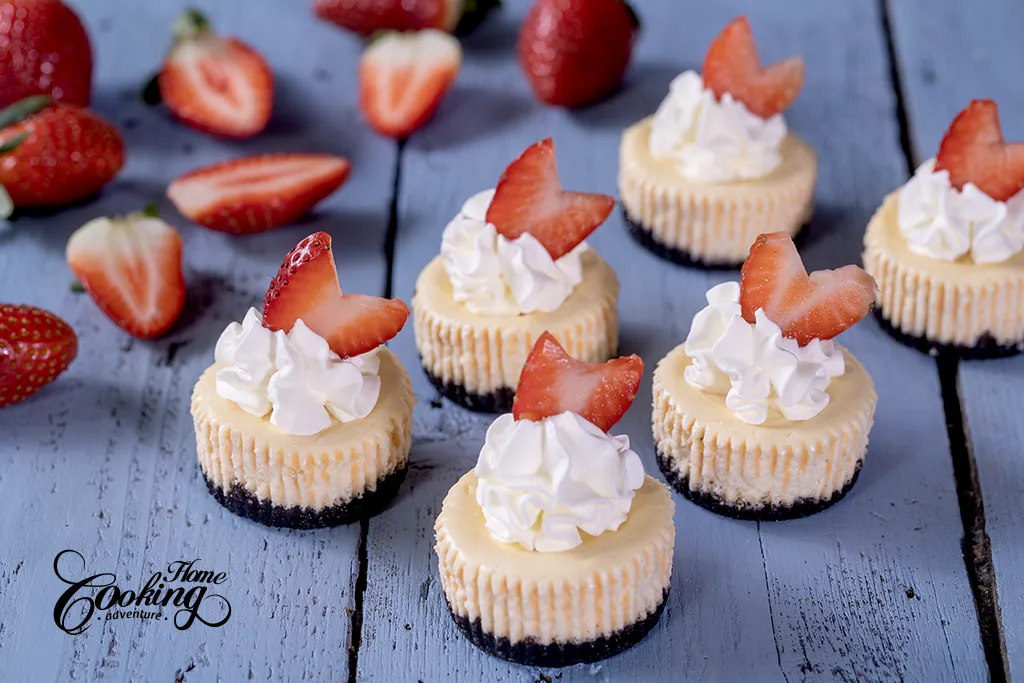 Mini Cheesecakes - Home Cooking Adventure