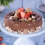 Almond Strawberry Chocolate Mousse Cake