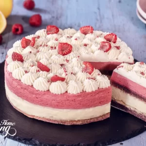 White Chocolate Raspberry Mousse Cake