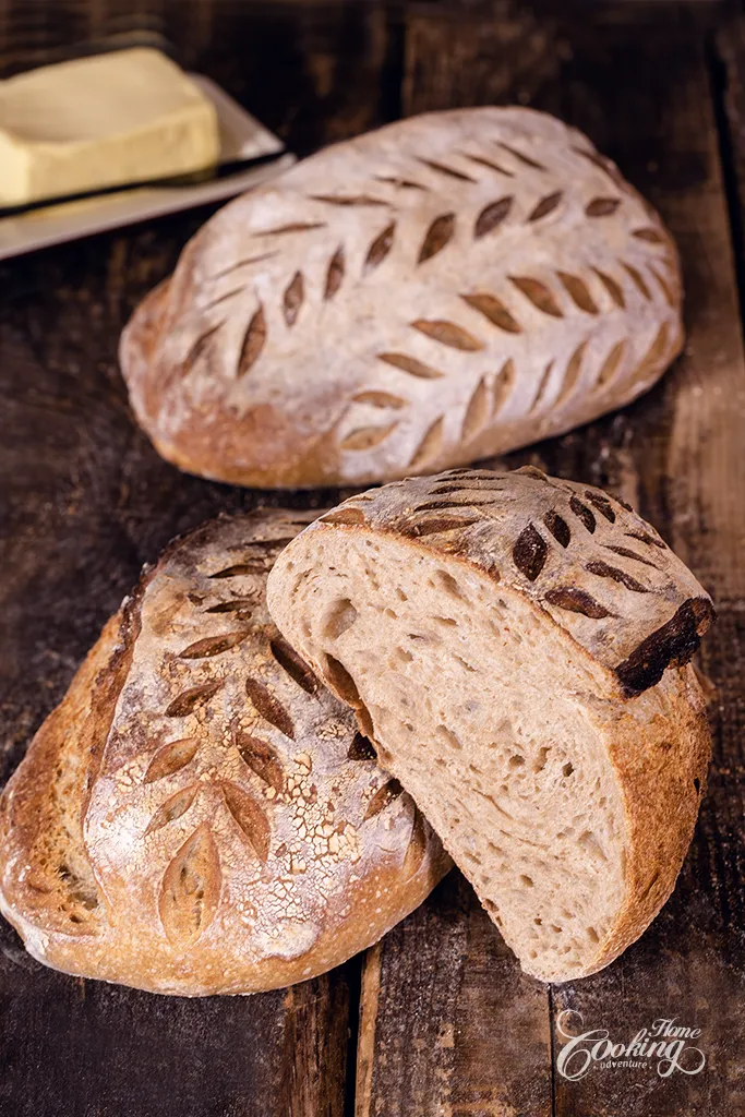 sourdough bread with 1 2 3 method - bread section