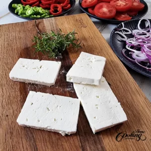 Feta Cheese cut into thick slices