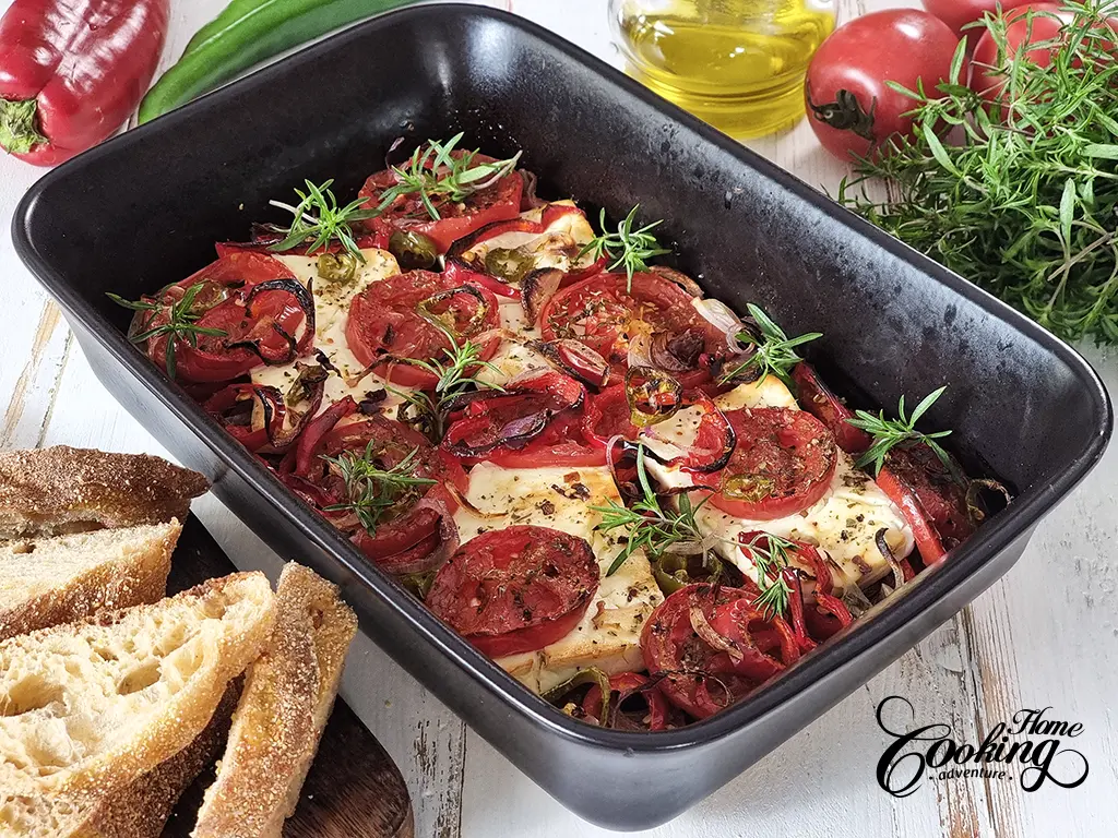 Greek Baked Feta with Tomatoes