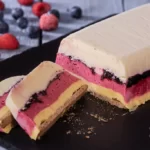 Homemade ice cream terrine