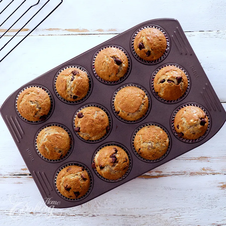Banana Chocolate Chip Muffins - step19