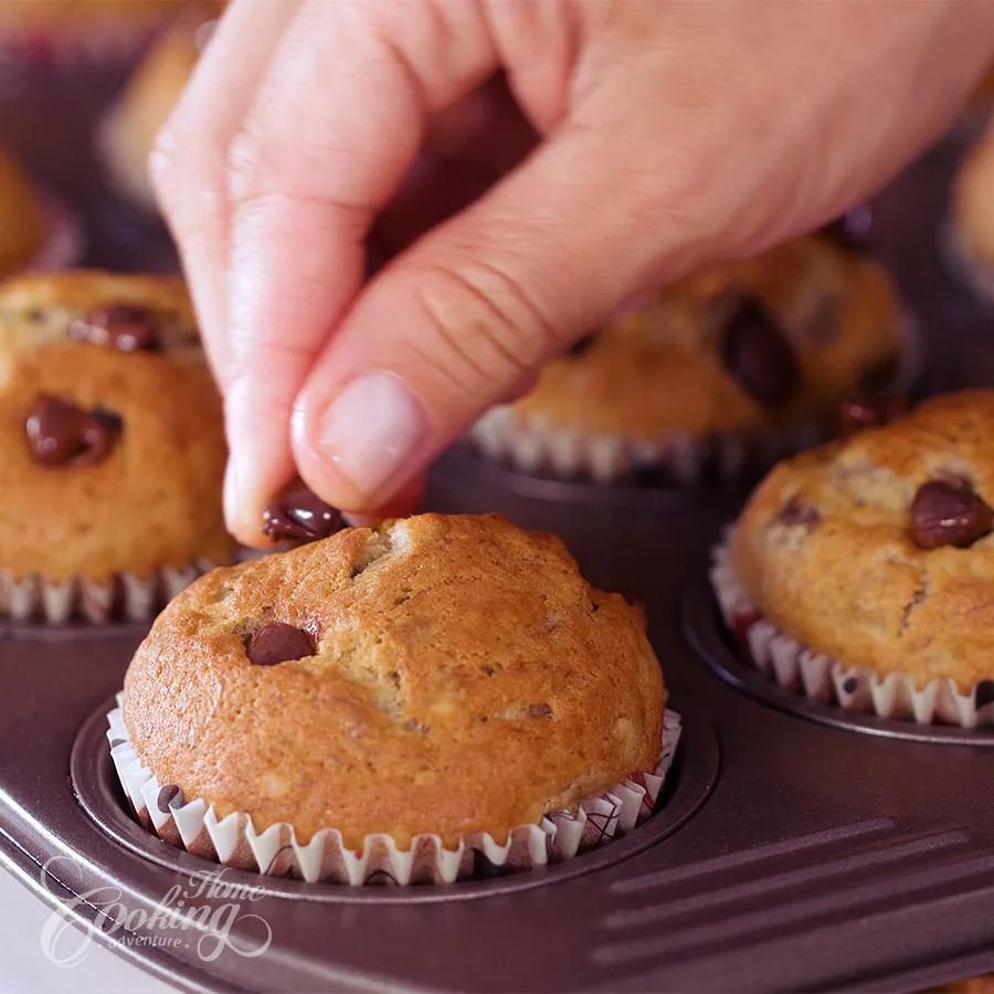Banana Chocolate Chip Muffins - step20