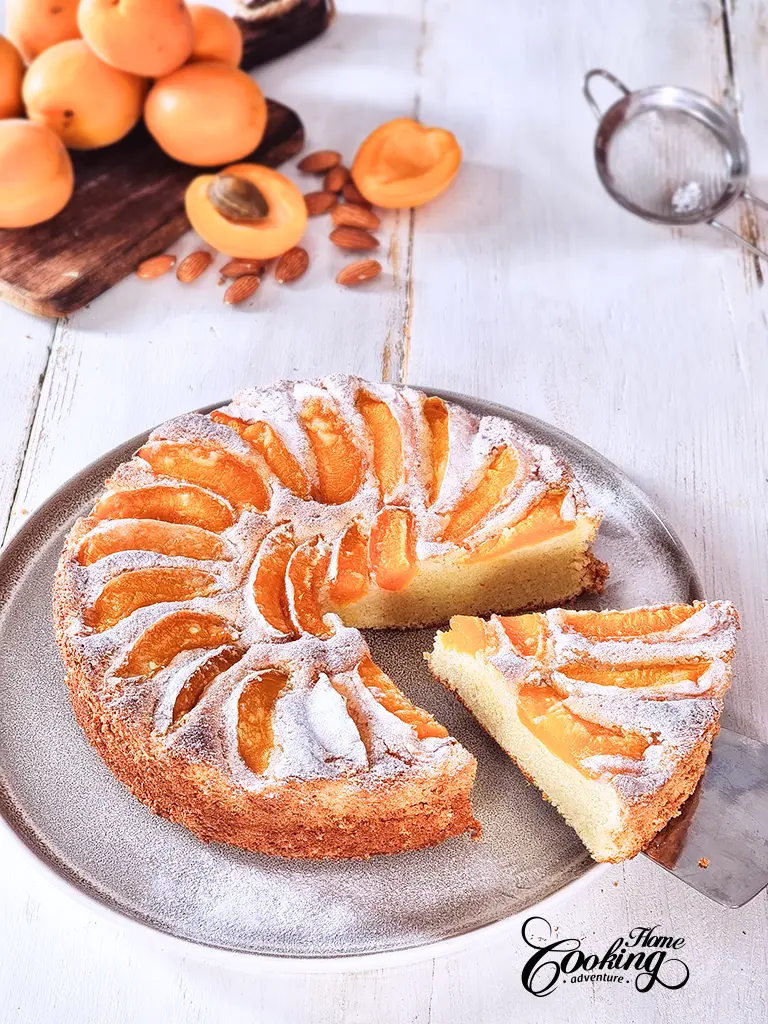 apricot almond cake - gluten-free cake 
