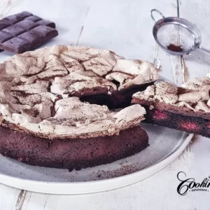 Flourless Chocolate Raspberry Meringue Cake