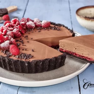 No-Bake Chocolate Raspberry Pie