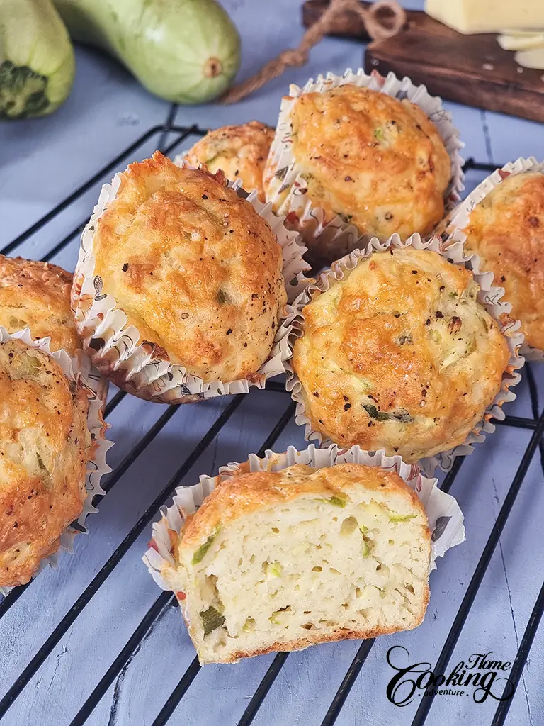 Cheese Zucchini Muffins - perfect back-to-school treat