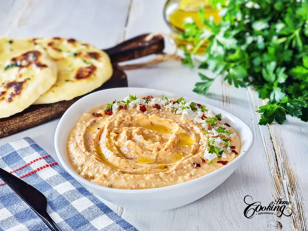 Spicy Greek Feta Dip - Tirokafteri - Home Cooking Adventure