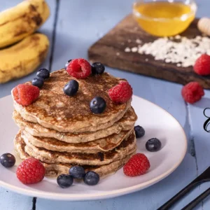 Banana Oatmeal Pancakes - No refined sugar and grains