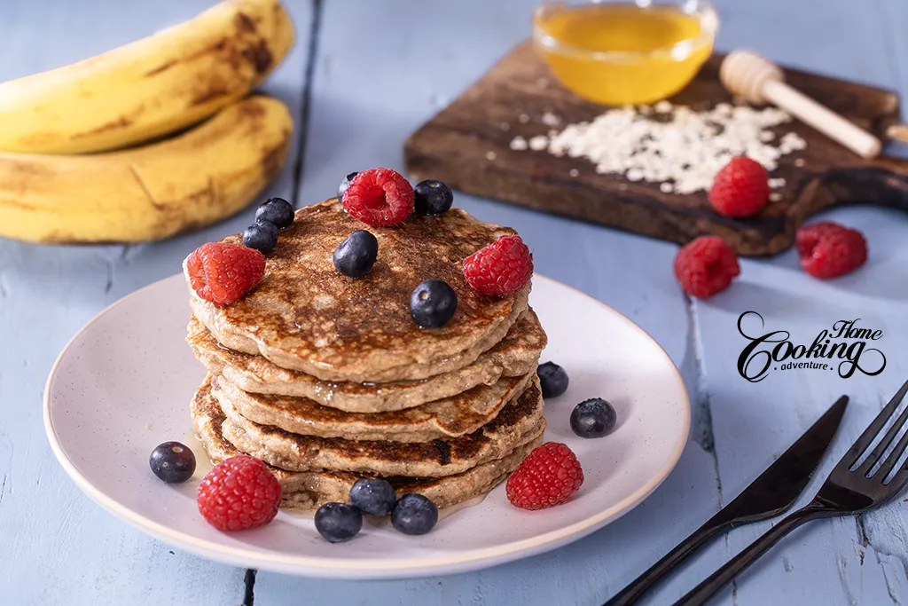 Banana Oatmeal Pancakes - No refined sugar and grains