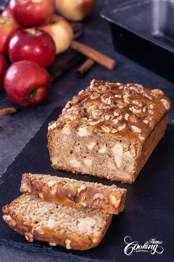 Healthy Apple Oatmeal Bread 