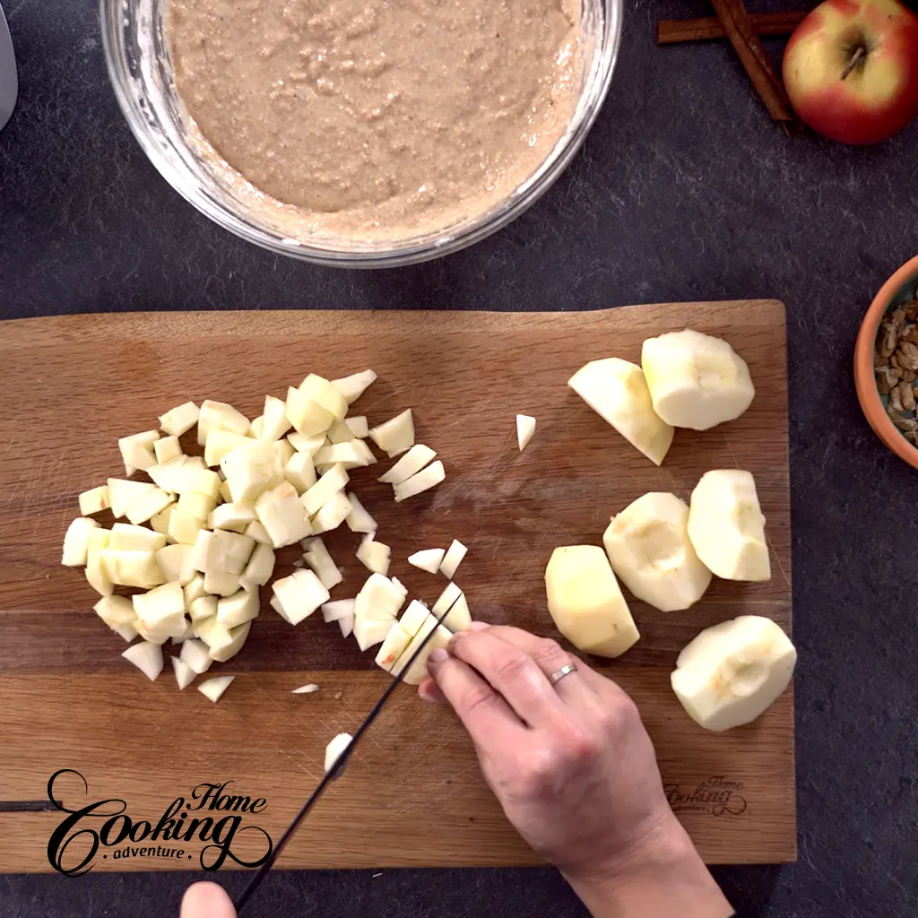 step 5 - cut the apples into small pieces