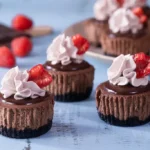 mini chocolate cheesecakes